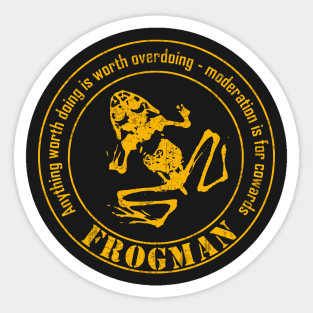 Frogman Diver Sticker